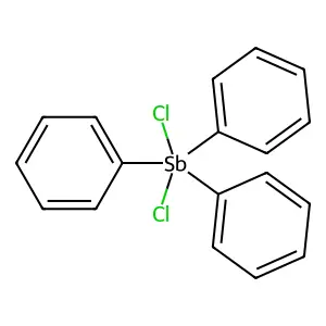 Triphenylantimony dichloride structure