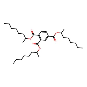 trioctan-2-yl benzene-1,2,4-tricarboxylate structure