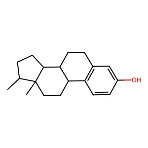 13,17-dimethyl-6,7,8,9,11,12,14,15,16,17-decahydrocyclopenta[a]phenanthren-3-ol structure