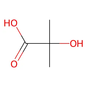 2-HYDROXYISOBUTYRIC ACID structure