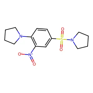 1-(2-nitro-4-pyrrolidin-1-ylsulfonylphenyl)pyrrolidine structure