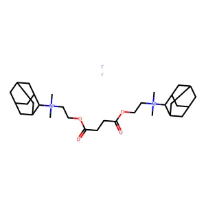 Succinyldioxydiethylenebis(adamantyldimethylammonium) diiodide structure