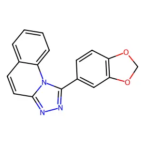 1-(1,3-Benzodioxol-5-yl)[1,2,4]triazolo[4,3-a]quinoline structure