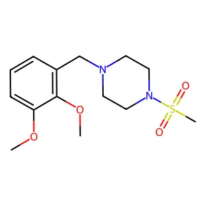 1-(2,3-dimethoxybenzyl)-4-(methylsulfonyl)piperazine structure