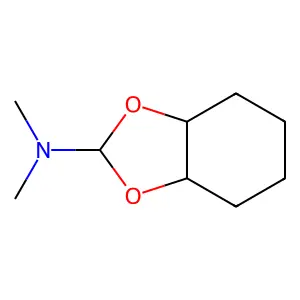 1,3-Benzodioxol-2-amine, hexahydro-N,N-dimethyl- structure