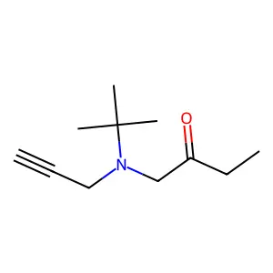 1-[(1,1-Dimethylethyl)-2-propyn-1-ylamino]-2-butanone structure