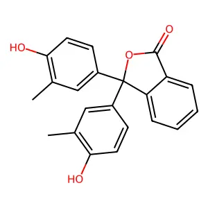 o-Cresolphthalein structure