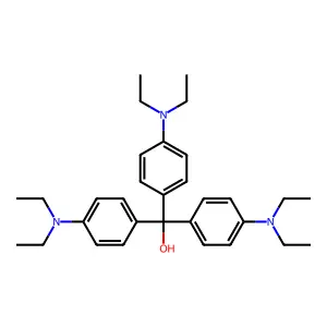 tris[4-(diethylamino)phenyl]methanol structure
