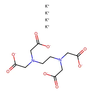 EDTA tetrapotassium salt structure