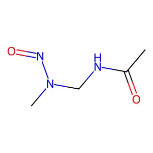 N-[[methyl(nitroso)amino]methyl]acetamide structure