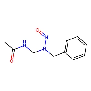 N-[[benzyl(nitroso)amino]methyl]acetamide structure