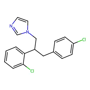 1-[2-(2-chlorophenyl)-3-(4-chlorophenyl)propyl]imidazole structure