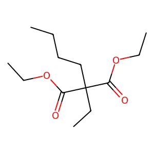Propanedioic acid, butylethyl-, diethyl ester structure