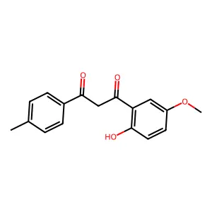 1-(2-hydroxy-5-methoxyphenyl)-3-(4-methylphenyl)propane-1,3-dione structure