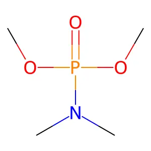 Dimethyl dimethylphosphoramidate structure