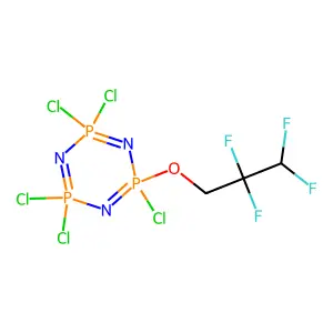 Compound C3H3Cl5F4N3OP3 structure