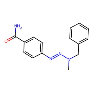 4-[[benzyl(methyl)amino]diazenyl]benzamide structure