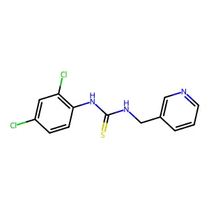 1-(2,4-dichlorophenyl)-3-(pyridin-3-ylmethyl)thiourea structure