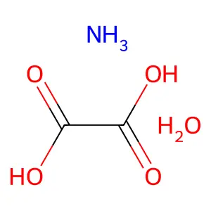 Ammonium bioxalate monohydrate structure