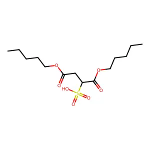 Dipentyl sulfosuccinate structure