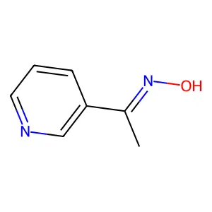 N-(1-pyridin-3-ylethylidene)hydroxylamine structure