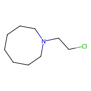 1-(2-chloroethyl)azocane structure