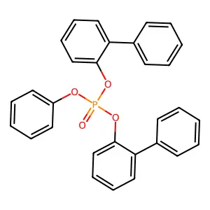 Bis(2-biphenylyl) phenyl phosphate structure