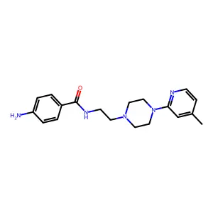 BENZAMIDE, 4-AMINO-N-(2-(4-(4-METHYL-2-PYRIDINYL)-1-PIPERAZINYL)ETHYL)- structure