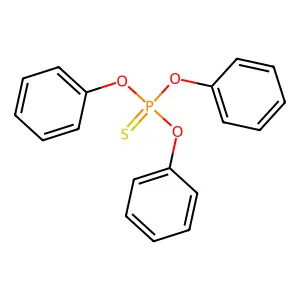 triphenoxy(sulfanylidene)-lambda5-phosphane structure