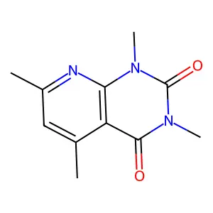1,3,5,7-tetramethylpyrido[2,3-d]pyrimidine-2,4-dione structure