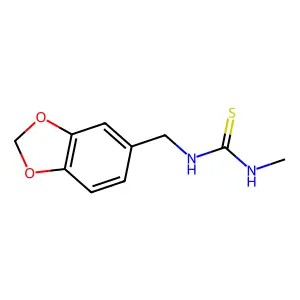 1-(1,3-benzodioxol-5-ylmethyl)-3-methylthiourea structure