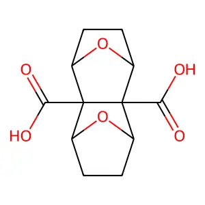 11,12-dioxatetracyclo[6.2.1.13,6.02,7]dodecane-2,7-dicarboxylic acid structure