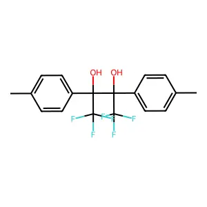 1,1,1,4,4,4-hexafluoro-2,3-bis(4-methylphenyl)butane-2,3-diol structure