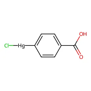 p-Chloromercuribenzoic acid structure