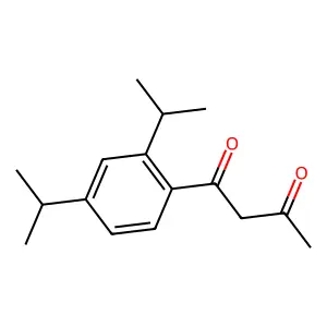 1-[2,4-di(propan-2-yl)phenyl]butane-1,3-dione structure