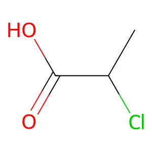 2-Chloropropionic acid structure