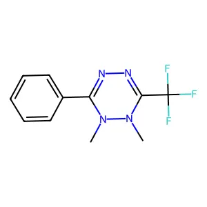 1,2-dimethyl-3-phenyl-6-(trifluoromethyl)-1,2,4,5-tetrazine structure
