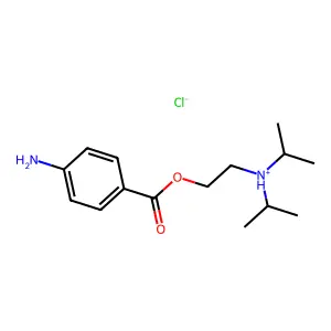 p-Aminobenzoic acid 2-(diisopropylamino)ethyl ester hydrochloride structure