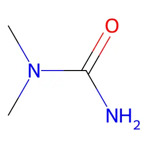 1,1-DIMETHYLUREA structure