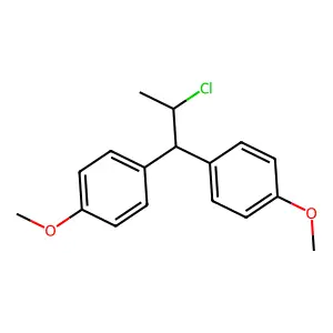 1,1'-(2-chloropropane-1,1-diyl)bis(4-methoxybenzene) structure