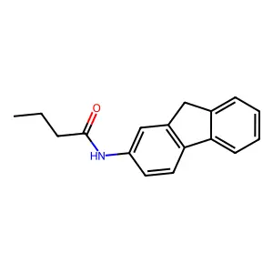 N-(9H-fluoren-2-yl)butanamide structure