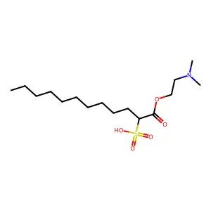 1-(2-(DIMETHYLAMINO)ETHYL) 2-SULFODODECANOATE structure