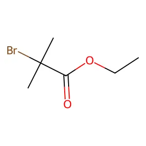 Ethyl 2-bromoisobutyrate structure