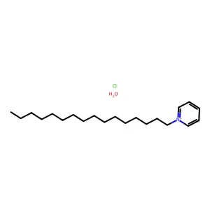 Cetylpyridinium chloride monohydrate structure