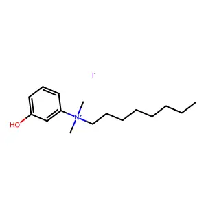 Dimethyl(m-hydroxyphenyl)octylammonium iodide structure