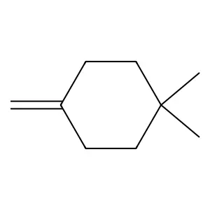 1,1-dimethyl-4-methylidenecyclohexane structure