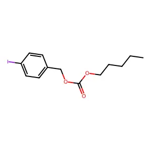 n-Amyl-p-iodobenzyl carbonate structure
