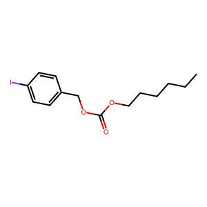CARBONIC ACID, HEXYL p-IODOBENZYL ESTER structure