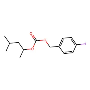 (4-iodophenyl)methyl 4-methylpentan-2-yl carbonate structure