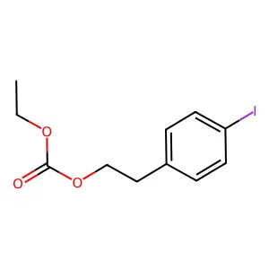 Ethyl p-iodophenyethyl carbonate structure